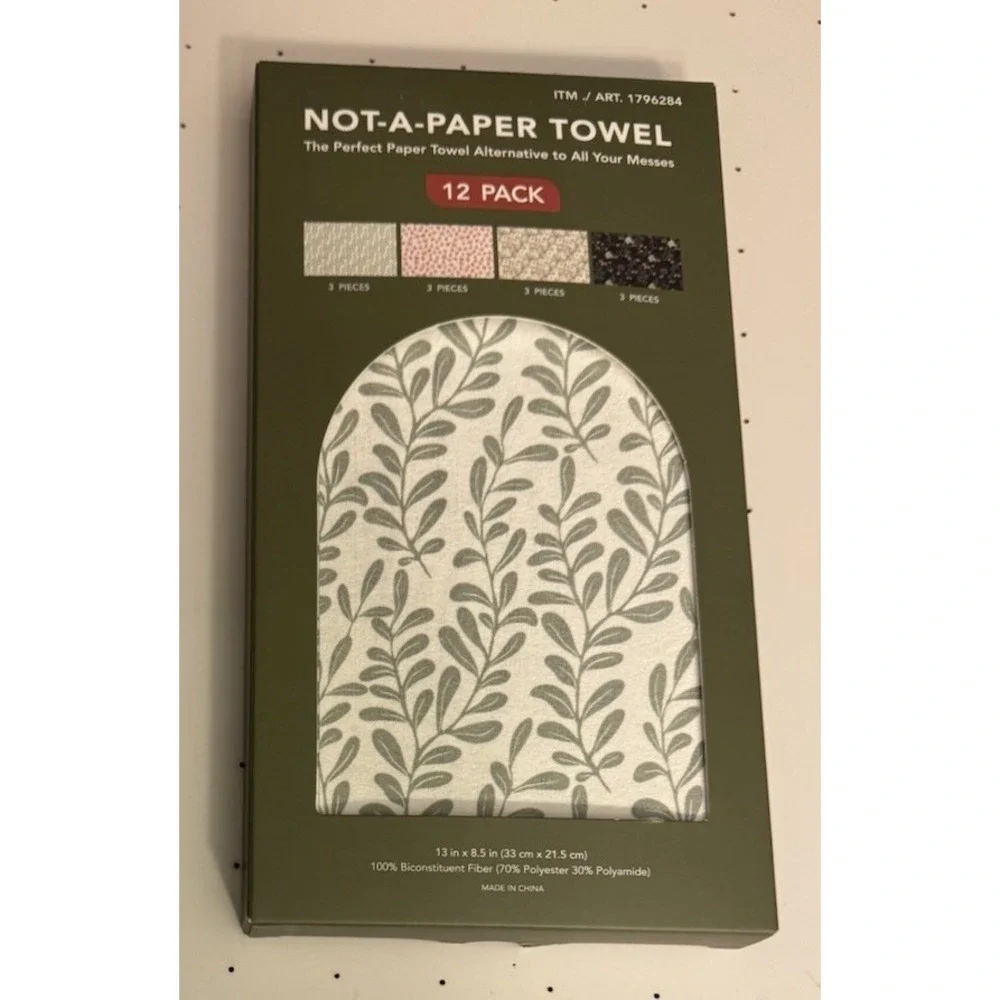 2-EverGrace Not-A-Paper Towel Reusable‎ Towels 12-pack 13